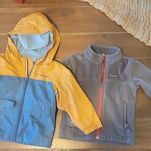 Like new toddler boy's Columbia jackets!